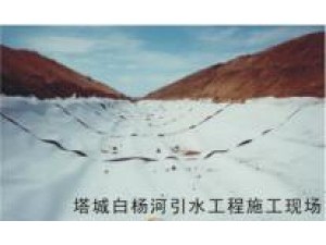 塔城白楊河引水工程施工現(xiàn)場